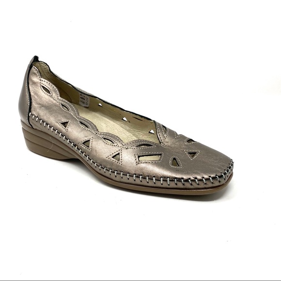 Spring Step Shoes - Spring Step Roxy cut out leather loafer bronze